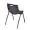 Cain Cain Round Table & Chair Set, Wood, Metal, Plastic Top, Mahogany TB48RNDMH47BK - alternate 5